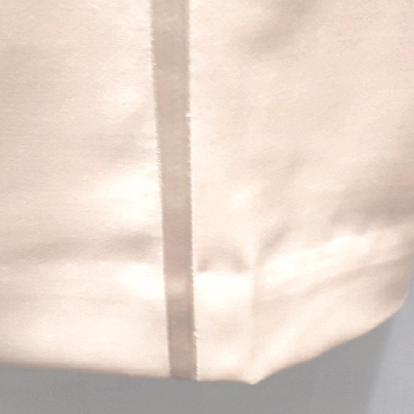ANN TAYLOR CREAM TUXEDO PANT SATIN TRIM SZ 6 - Picture 3 of 8
